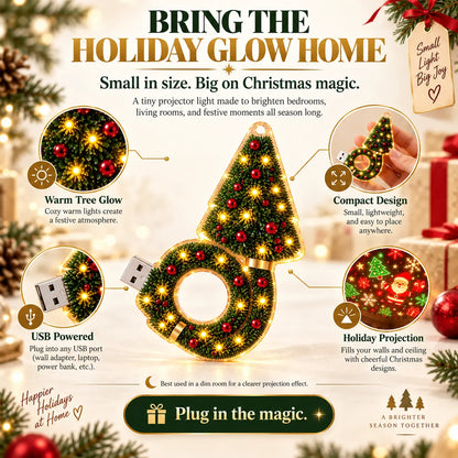 🎄Mini Christmas Tree with Lights – Tiny LED Christmas Tree for Holiday Home Decor