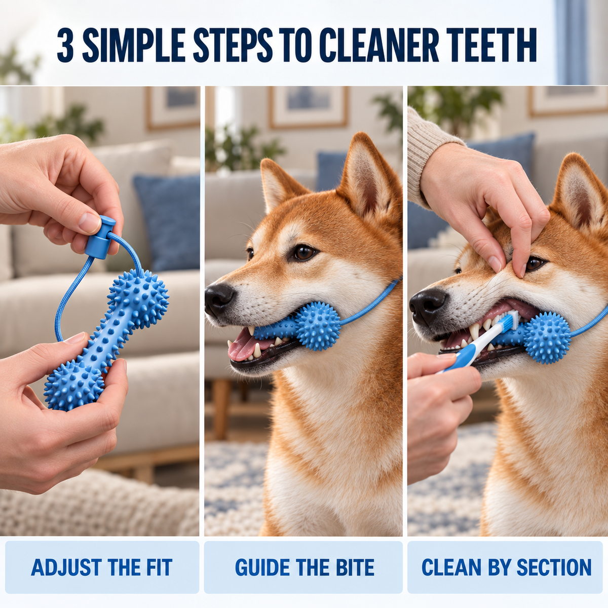 🎁🎁Dog Toothbrushing Helper, Pet Dental Care Aid for Easier Teeth Cleaning, Less Struggling, More Effective Brushing