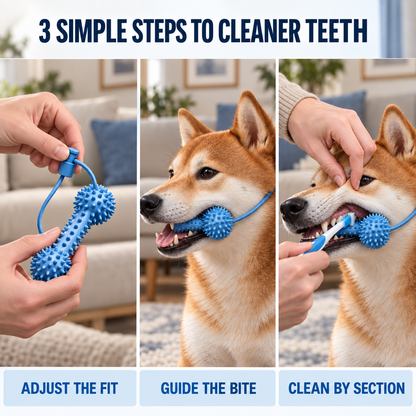 🎁🎁Dog Toothbrushing Helper, Pet Dental Care Aid for Easier Teeth Cleaning, Less Struggling, More Effective Brushing