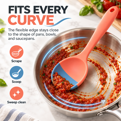 🥄✨Flexible silicone spatula that scrapes out every last bite✨