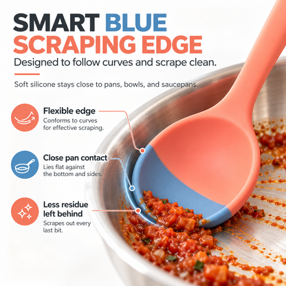 🥄✨Flexible silicone spatula that scrapes out every last bite✨