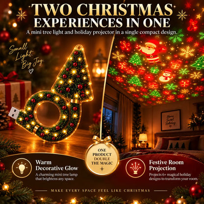 🎄Mini Christmas Tree with Lights – Tiny LED Christmas Tree for Holiday Home Decor
